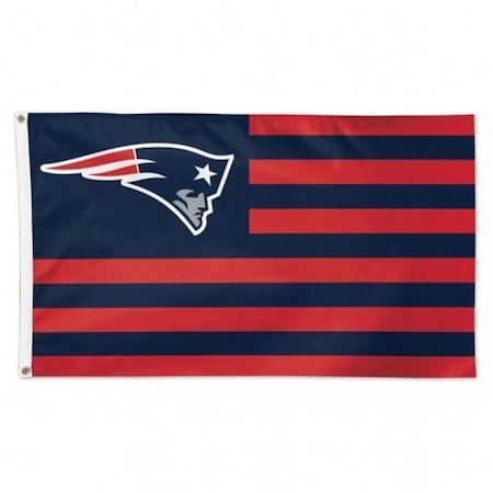 New England Patriots Flag 3x5 Deluxe Americana Design